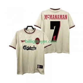 Billige Fotballdrakter Liverpool MCMANAMAN 7 Retro Bortedraktsett 1996 1997 Kortermet